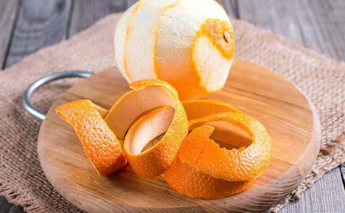 aplikace pomerančové kůry