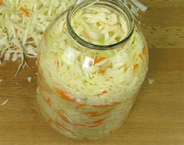 jar of cabbage
