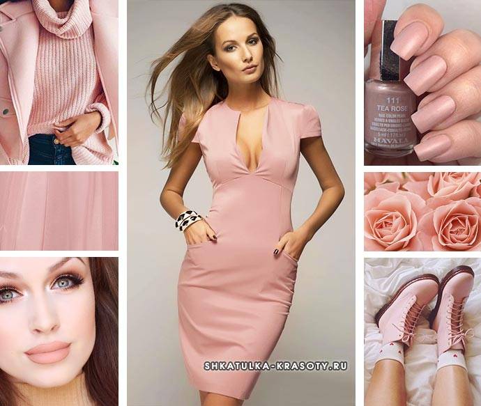 tea rose color in clothes