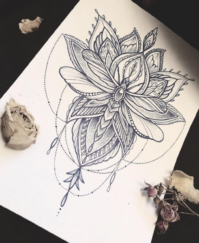 Lotus tatuering