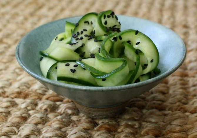Photo of cucumber salad