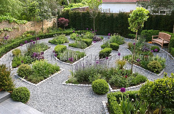 Štěrková zahrada v krajinářském designu