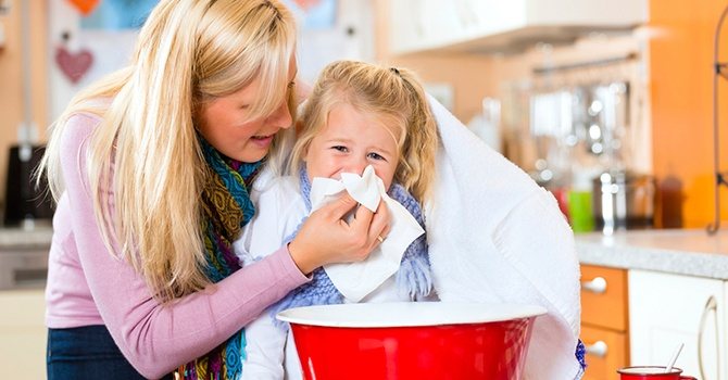 Инхалация с риган за деца