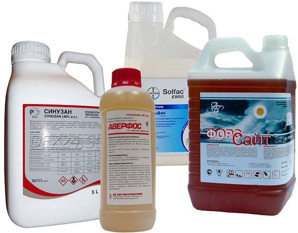 Insecticidal preparations for professional use.