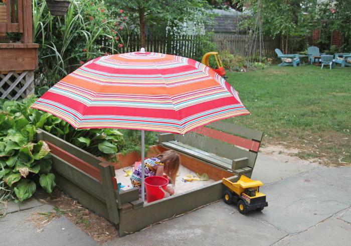 making a sandbox with a lid with your own hands