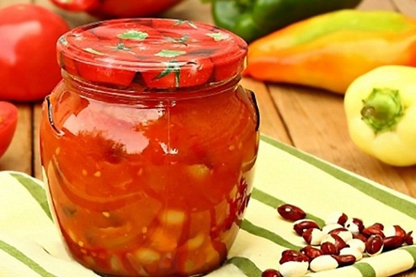 How to preserve bell peppers with tomatoes