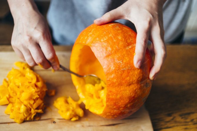 How to peel a tough pumpkin skin