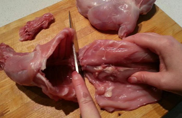how to cut a rabbit instructions
