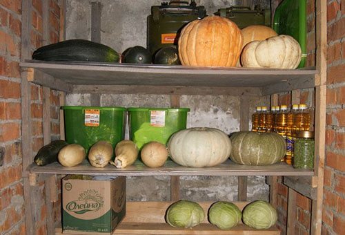 How to keep zucchini for the winter in the cellar