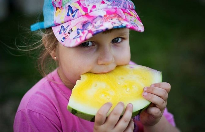Who can eat yellow watermelon