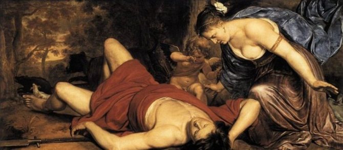 Die Legende von Adonis und Aphrodite
