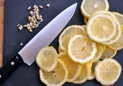Lemon seed, sliced ​​lemons