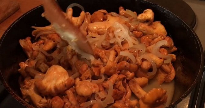 roasting mushrooms with onions