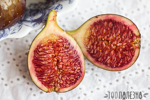 Large section of fig fruit