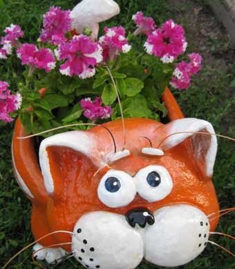 DIY plaster crafts for the garden: mk with photo and video