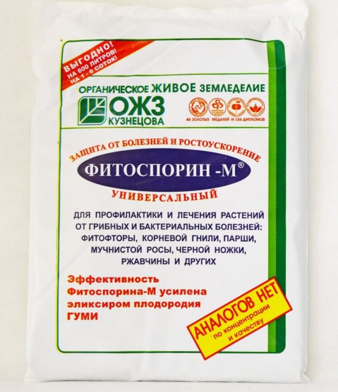 Лекарството "Fitosporin M"