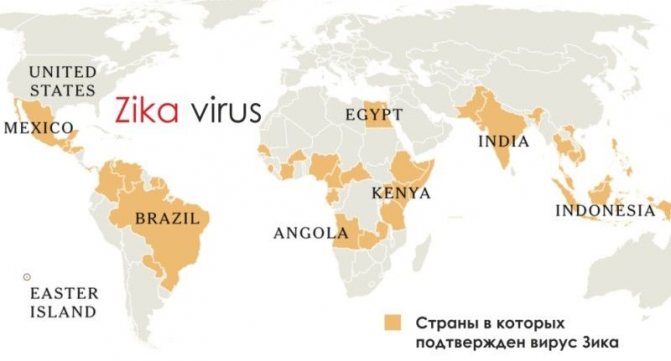 răspândirea bolii zika