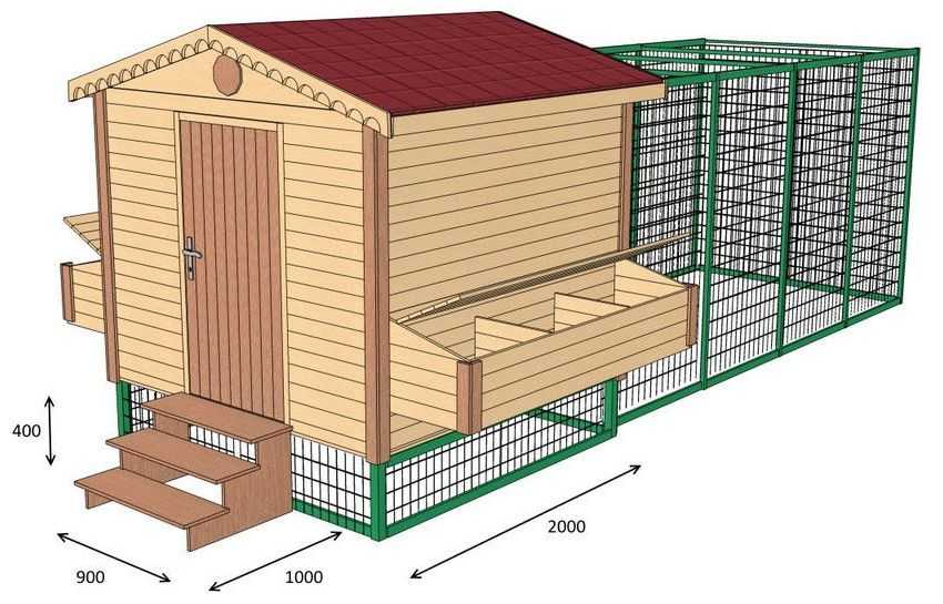 We will tell you how to make a chicken coop for 10-20 chickens with your own hands (70 photos) and a detailed report on the installation from our reader.