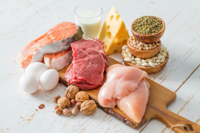 Daging, produk tenusu, telur yang kaya dengan protein akan membantu mempelbagaikan makanan haiwan kesayangan anda.