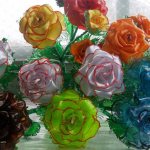 roses made of plastic