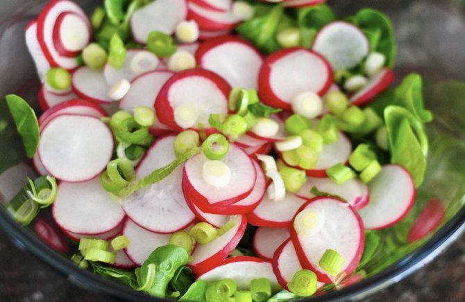 Salad lobak