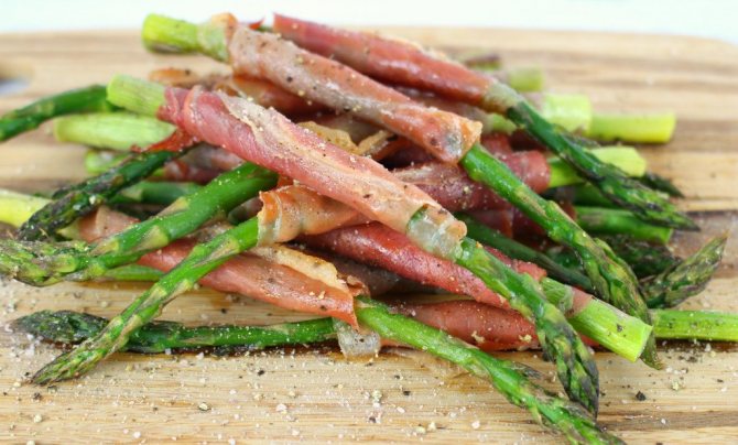 Asparagus in cooking