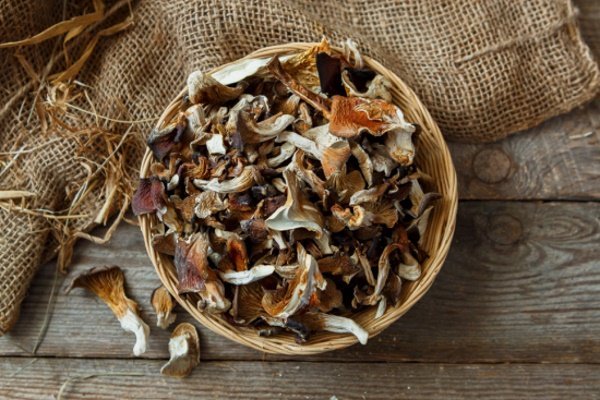 Dried oyster mushrooms