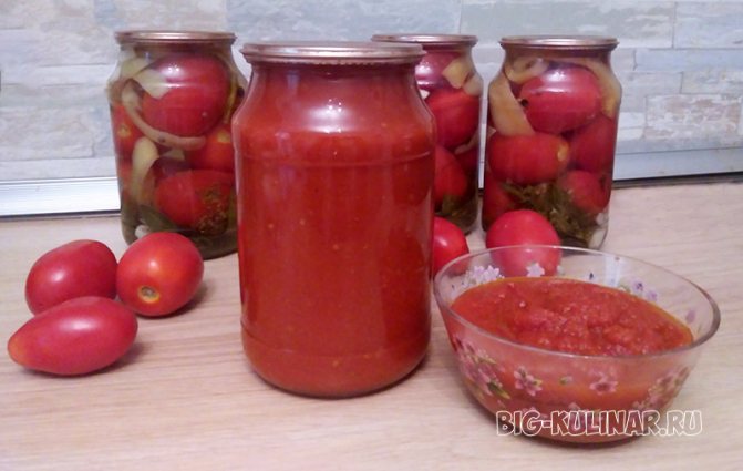 tomato paste para sa taglamig