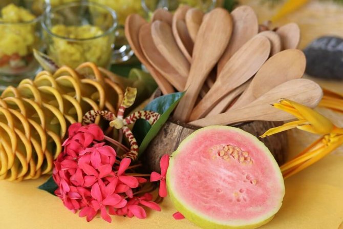 Tropisk guava konsumtion och lagring