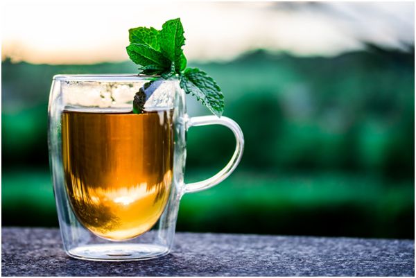 soothing mint tea